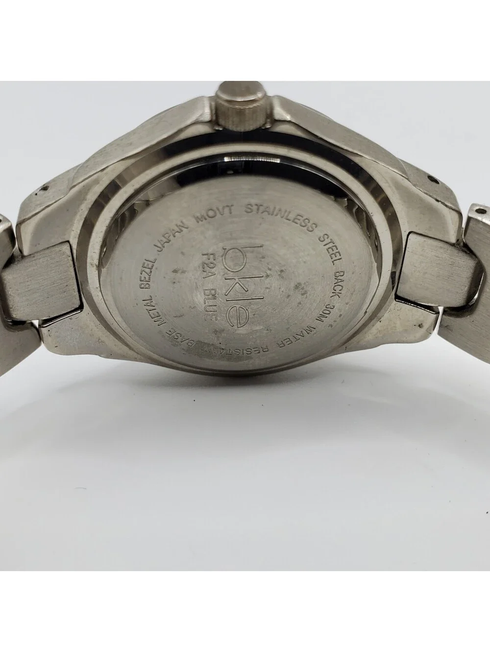 Bkle Quartz Watch Women 29mm Blue Dial Silver Tone New Battery